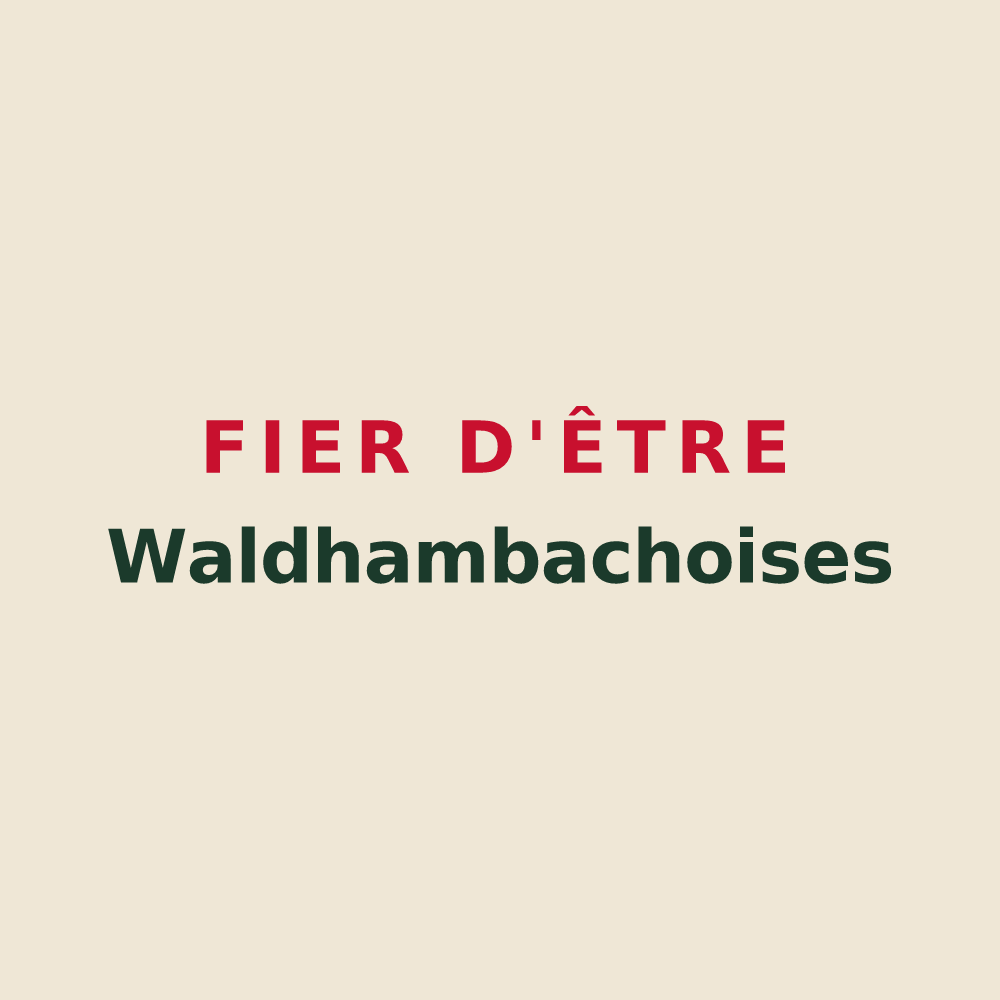 Tote bag « Fier d'être Waldhambachoises » — design pour Waldhambach