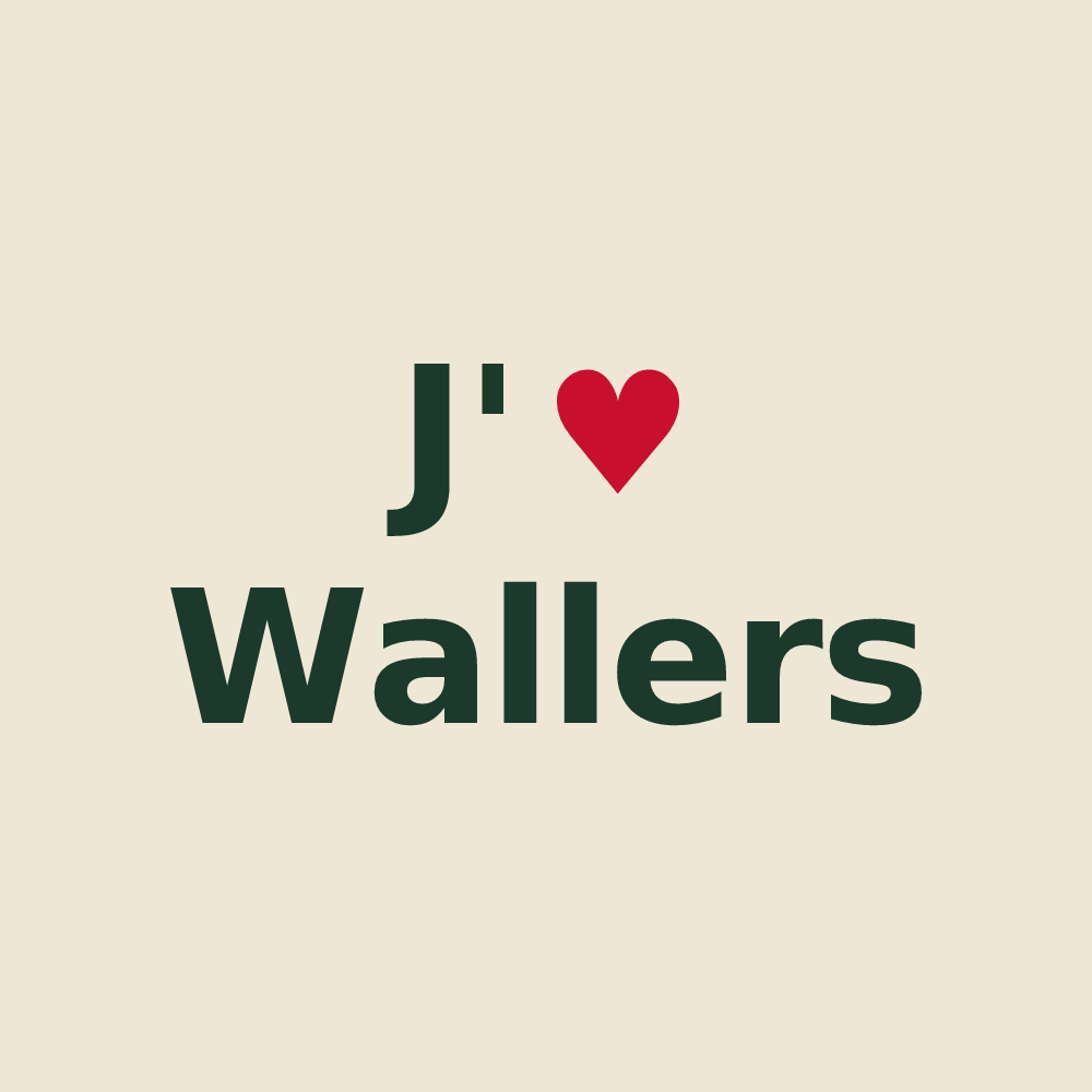 Tote bag personnalisé Wallers — design J'aime Wallers