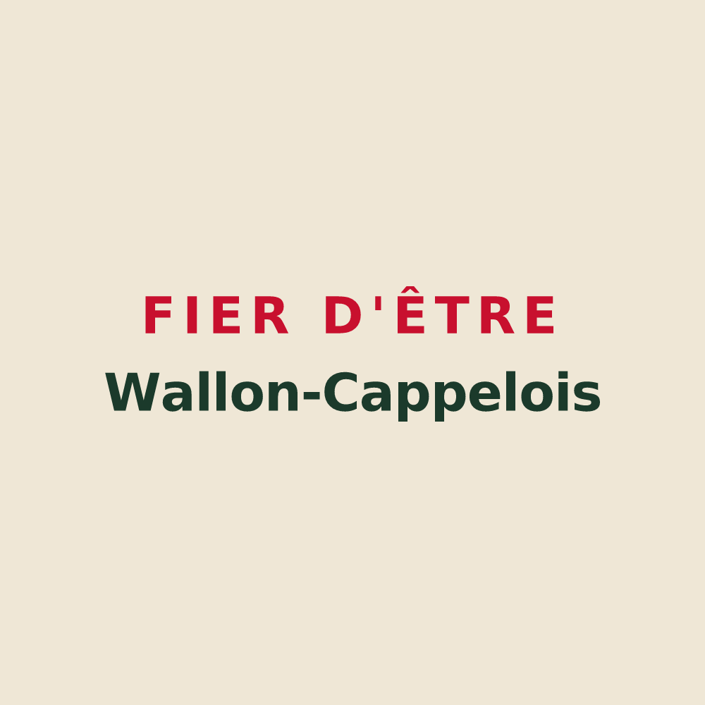 Tote bag « Fier d'être Wallon-Cappelois » — design pour Wallon-Cappel