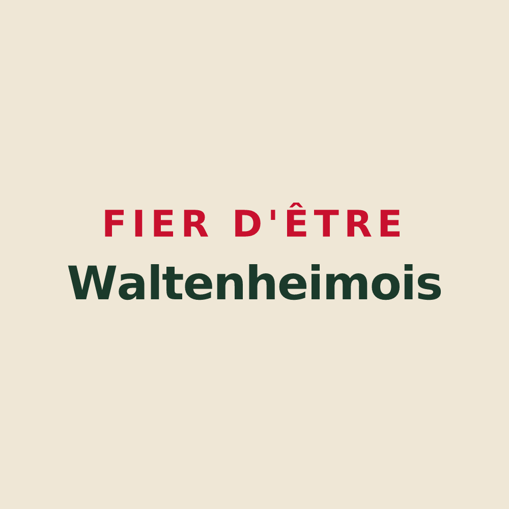 Tote bag « Fier d'être Waltenheimois » — design pour Waltenheim