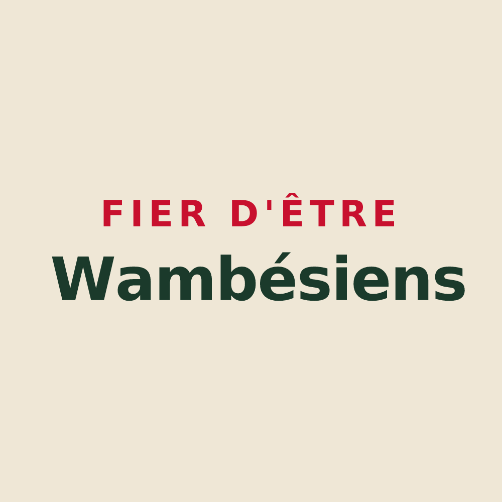 Tote bag « Fier d'être Wambésiens » — design pour Wambaix