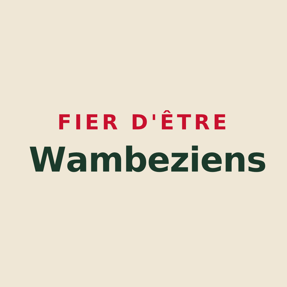 Tote bag « Fier d'être Wambeziens » — design pour Wambez