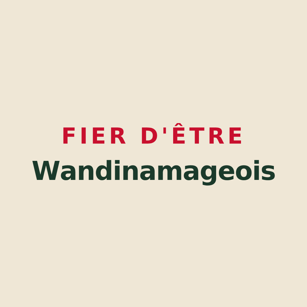 Tote bag « Fier d'être Wandinamageois » — design pour Wandignies-Hamage