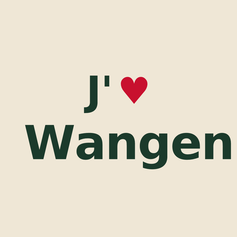 Tote bag personnalisé Wangen — design J'aime Wangen