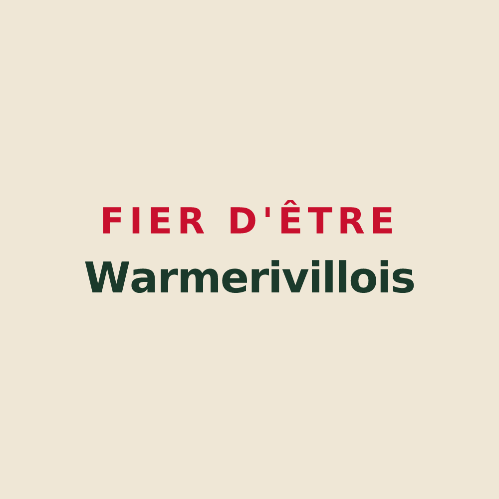 Tote bag « Fier d'être Warmerivillois » — design pour Warmeriville