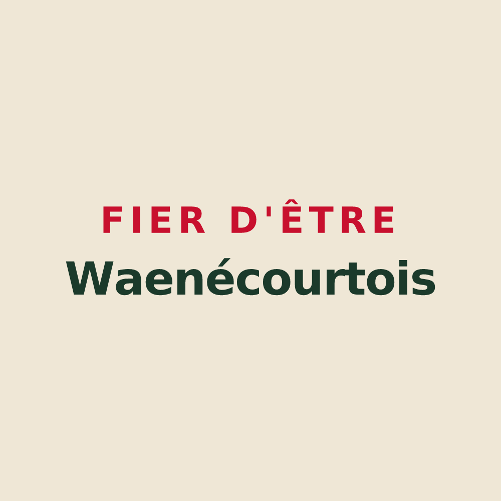 Tote bag « Fier d'être Waenécourtois » — design pour Warnécourt