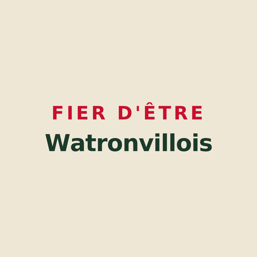 Tote bag « Fier d'être Watronvillois » — design pour Watronville