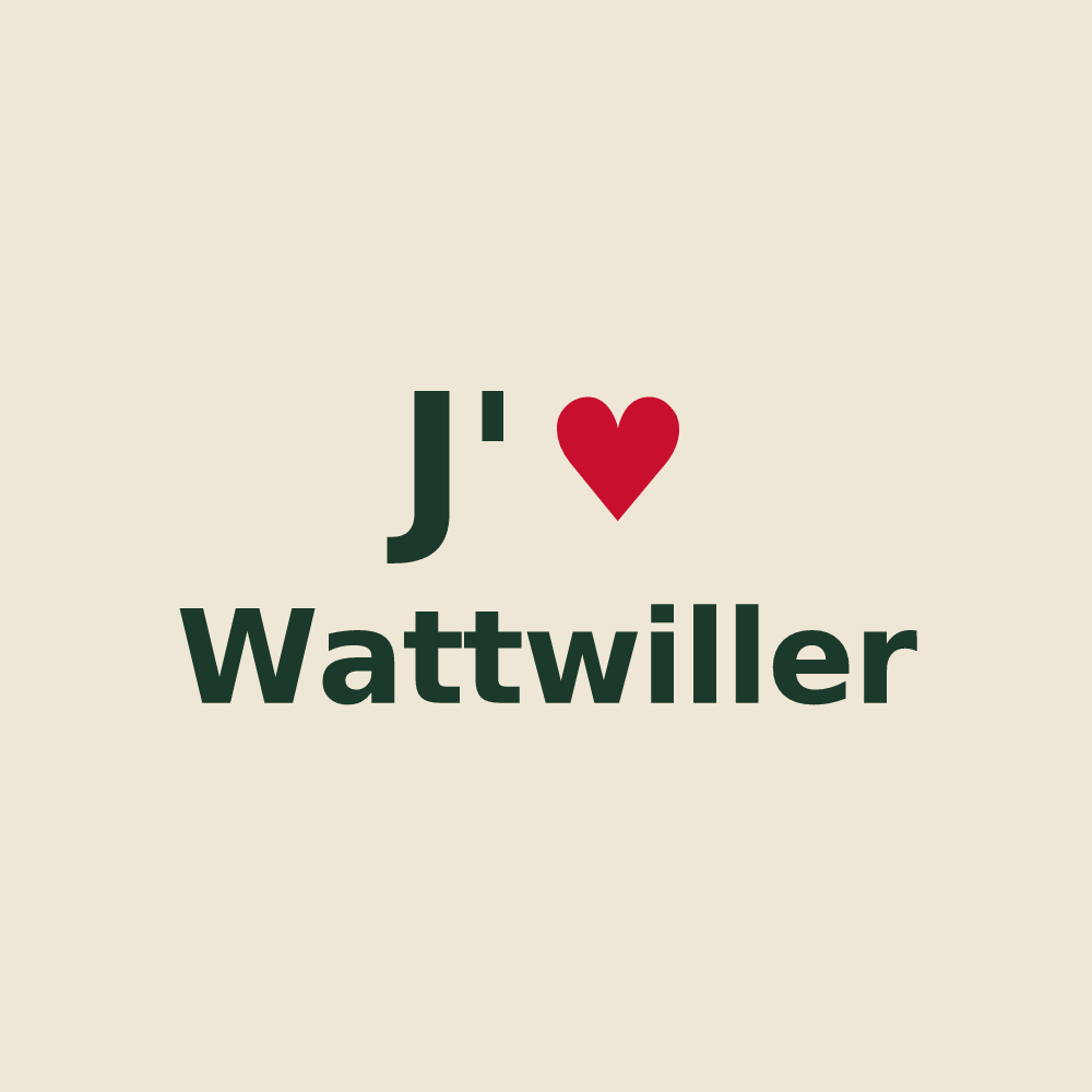 Tote bag personnalisé Wattwiller — design J'aime Wattwiller