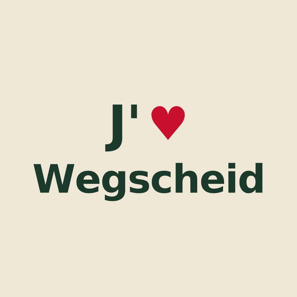Tote bag personnalisé Wegscheid — design J'aime Wegscheid