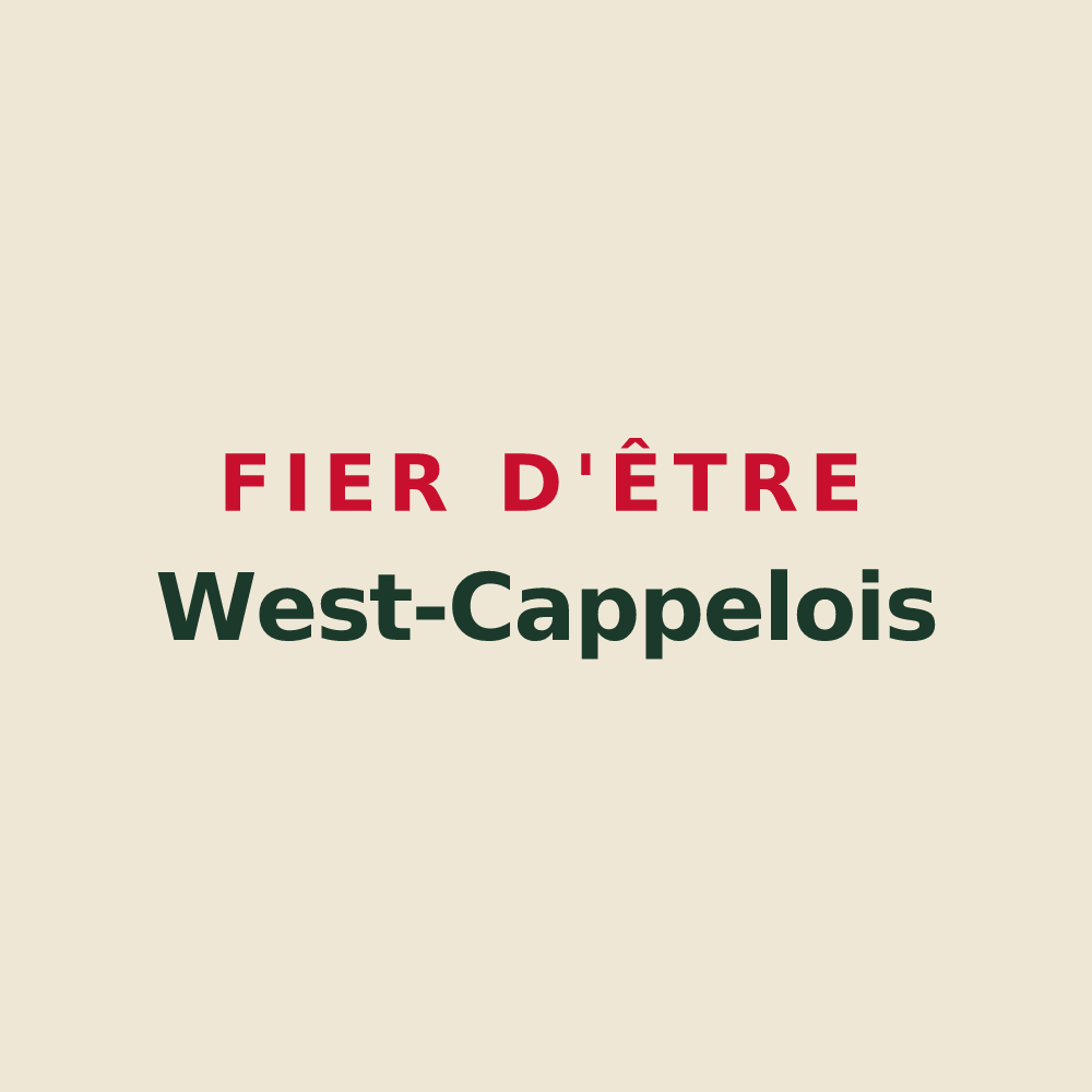 Tote bag « Fier d'être West-Cappelois » — design pour West-Cappel