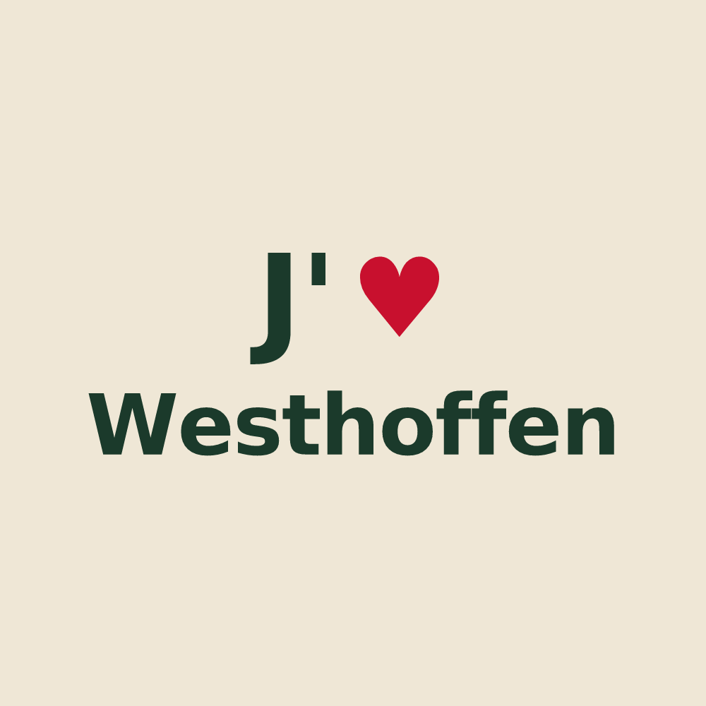 Tote bag personnalisé Westhoffen — design J'aime Westhoffen