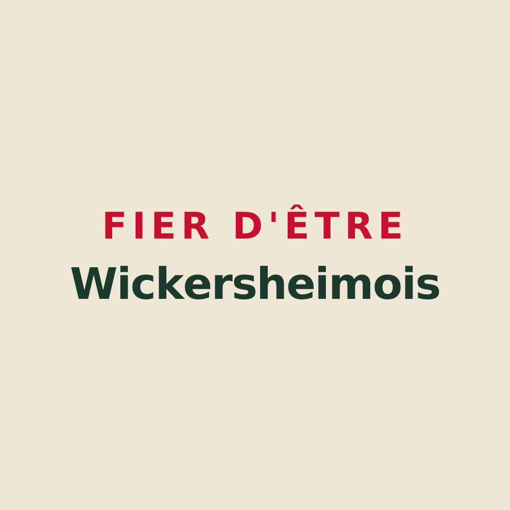 Tote bag « Fier d'être Wickersheimois » — design pour Wickersheim-Wilshausen
