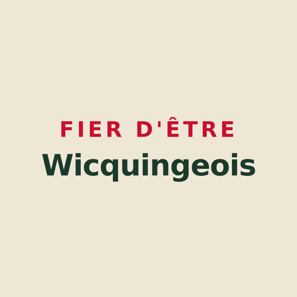 Tote bag « Fier d'être Wicquingeois » — design pour Wicquinghem