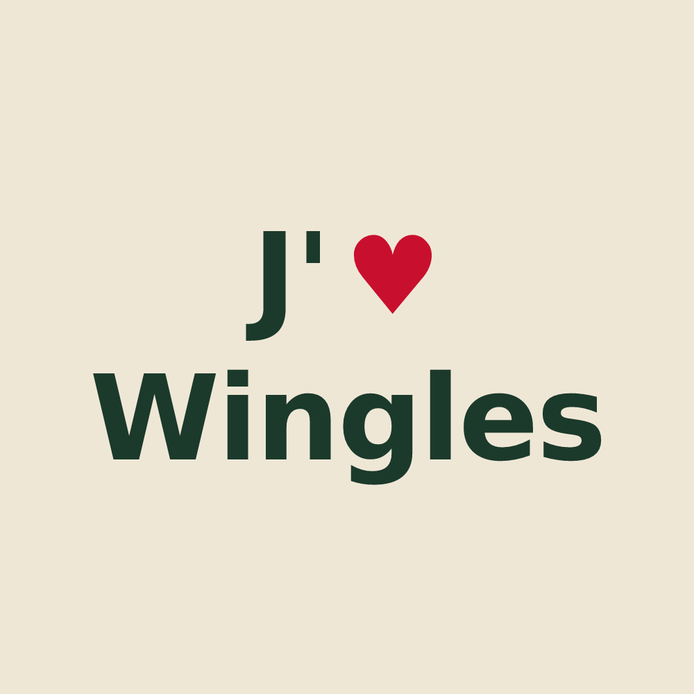 Tote bag personnalisé Wingles — design J'aime Wingles