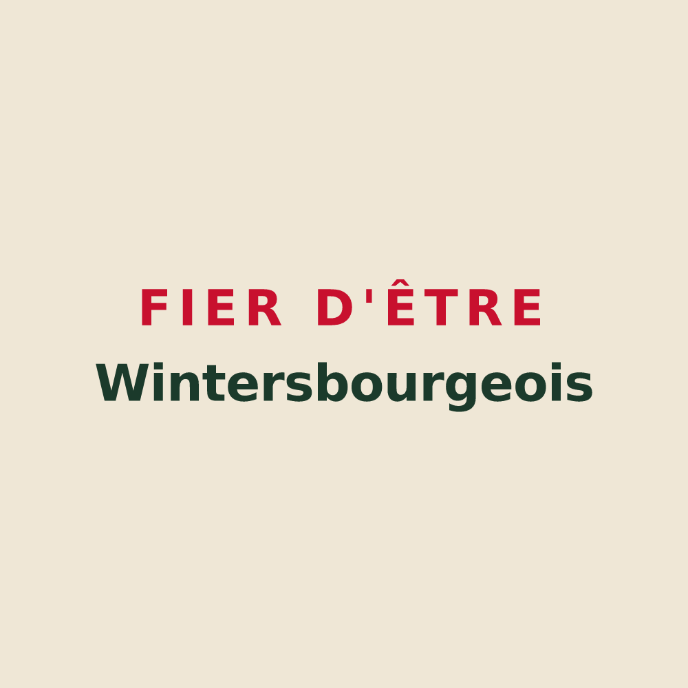 Tote bag « Fier d'être Wintersbourgeois » — design pour Wintersbourg