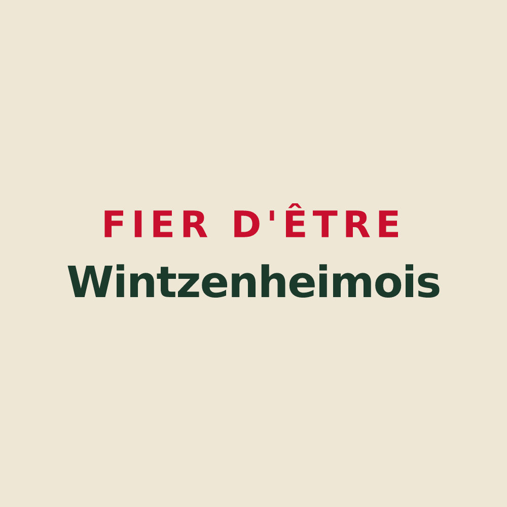Tote bag « Fier d'être Wintzenheimois » — design pour Wintzenheim