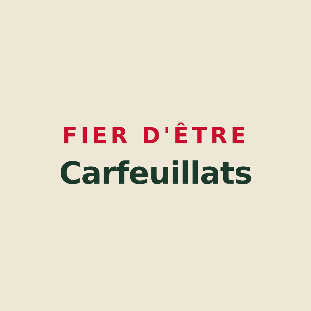 Tote bag « Fier d'être Carfeuillats » — design pour Wisembach