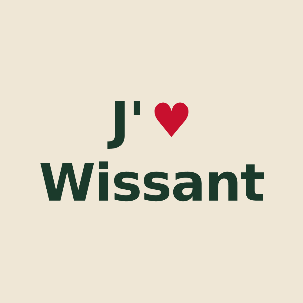 Tote bag personnalisé Wissant — design J'aime Wissant