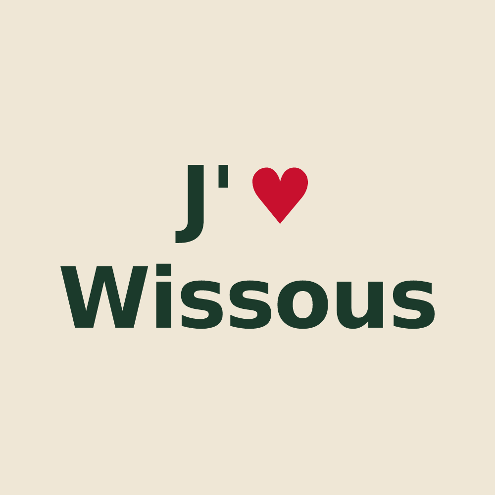 Tote bag personnalisé Wissous — design J'aime Wissous