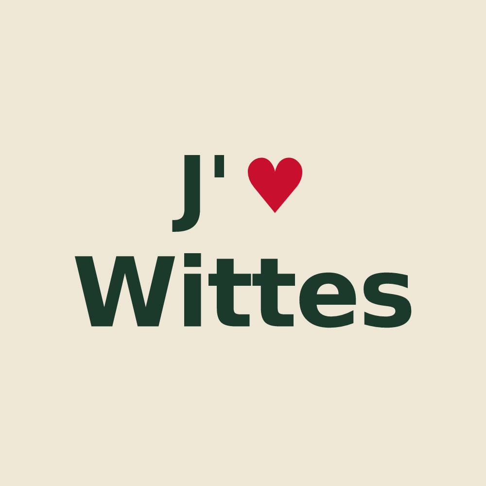 Tote bag personnalisé Wittes — design J'aime Wittes