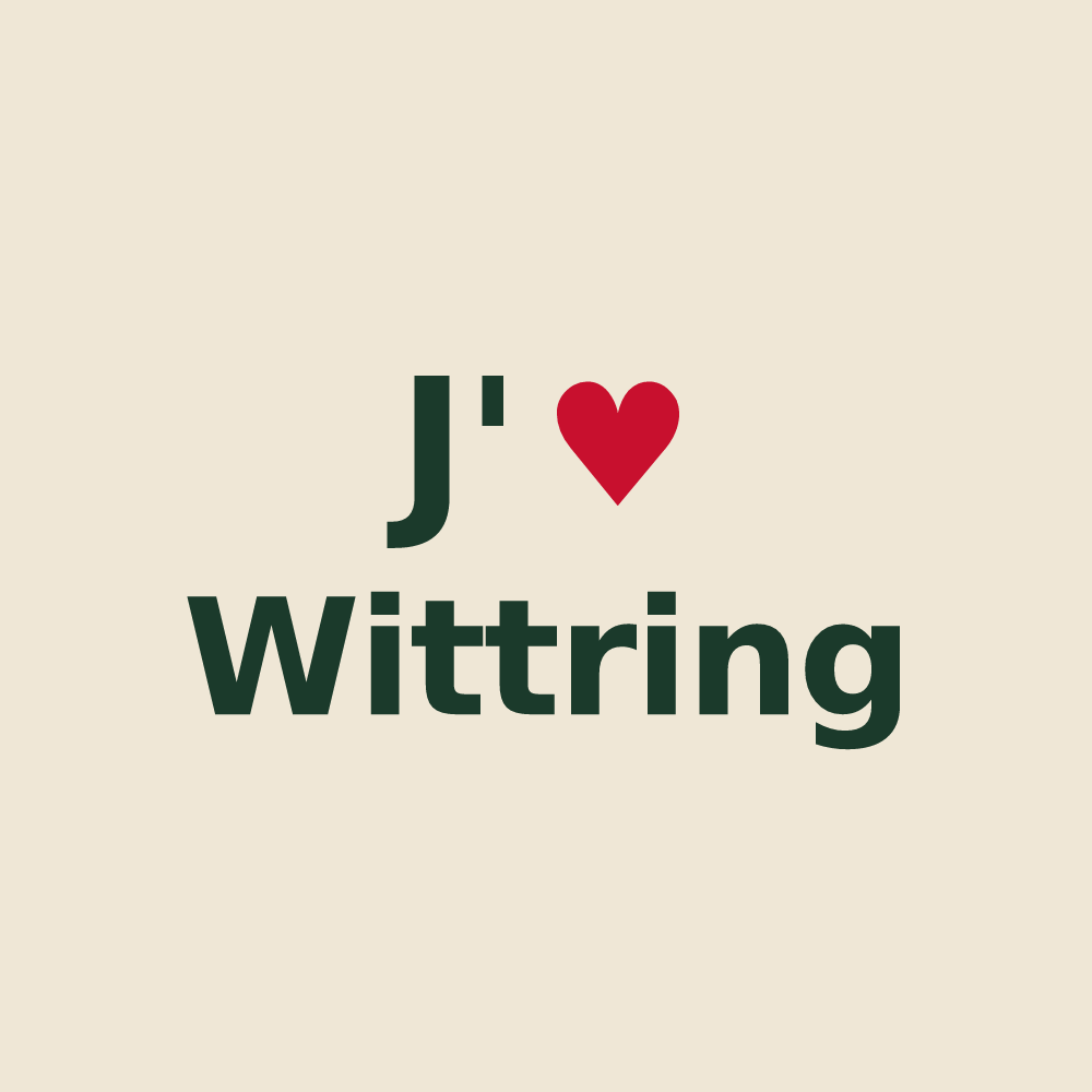 Tote bag personnalisé Wittring — design J'aime Wittring