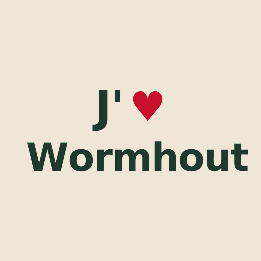 Tote bag personnalisé Wormhout — design J'aime Wormhout