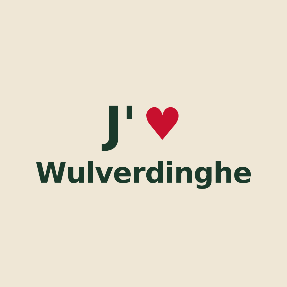 Tote bag personnalisé Wulverdinghe — design J'aime Wulverdinghe