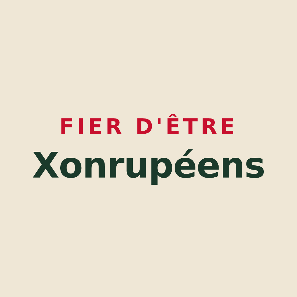 Tote bag « Fier d'être Xonrupéens » — design pour Xonrupt-Longemer