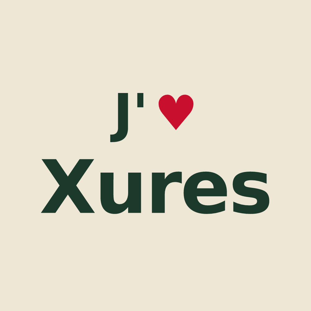 Tote bag personnalisé Xures — design J'aime Xures