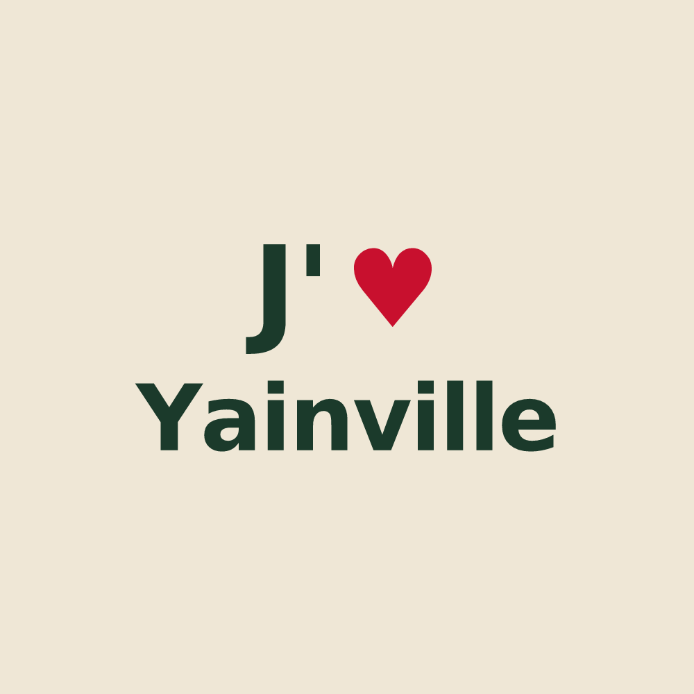 Tote bag personnalisé Yainville — design J'aime Yainville