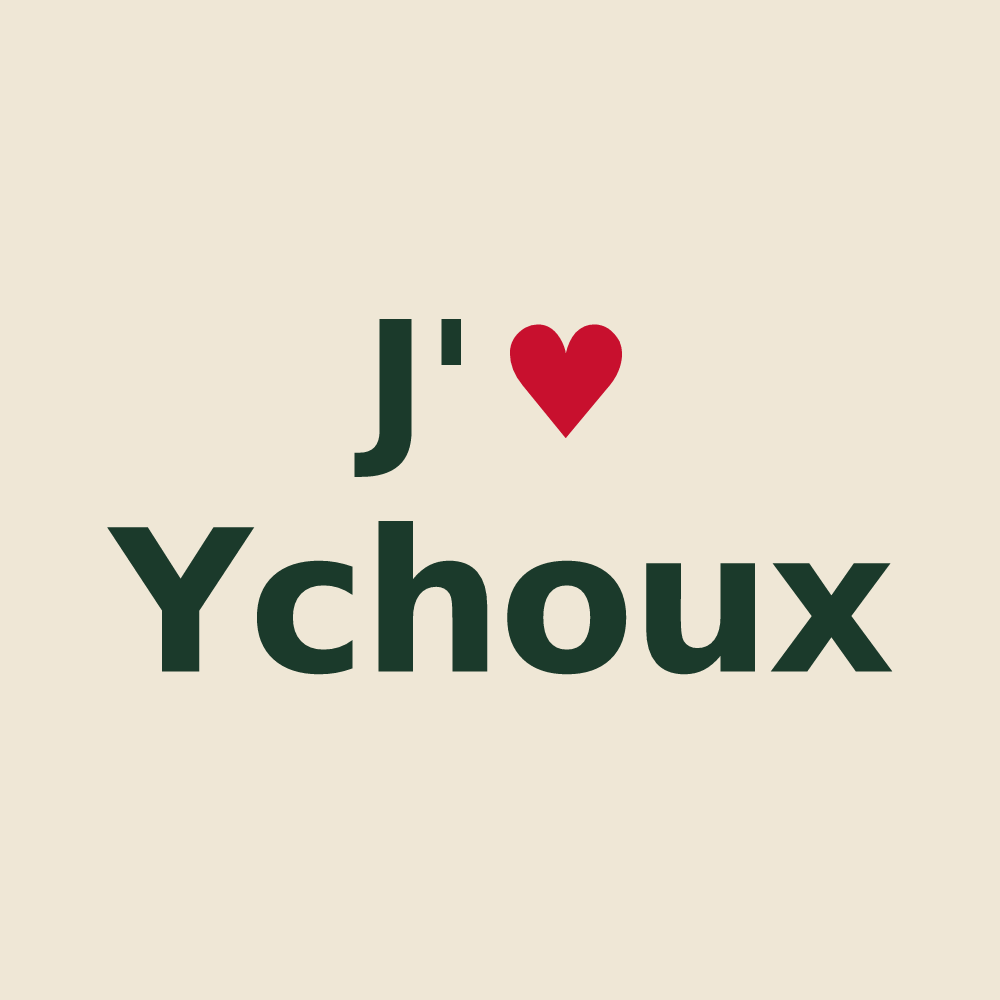 Tote bag personnalisé Ychoux — design J'aime Ychoux