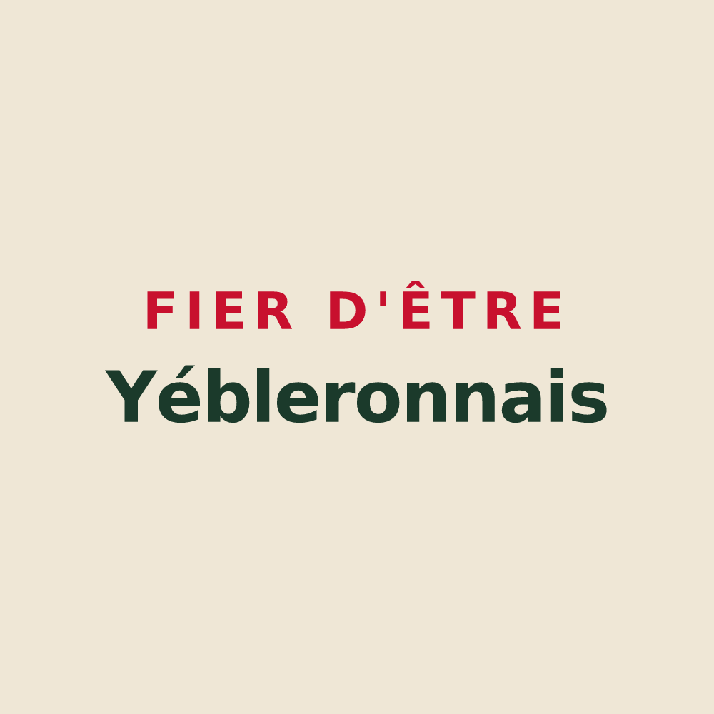Tote bag « Fier d'être Yébleronnais » — design pour Yébleron
