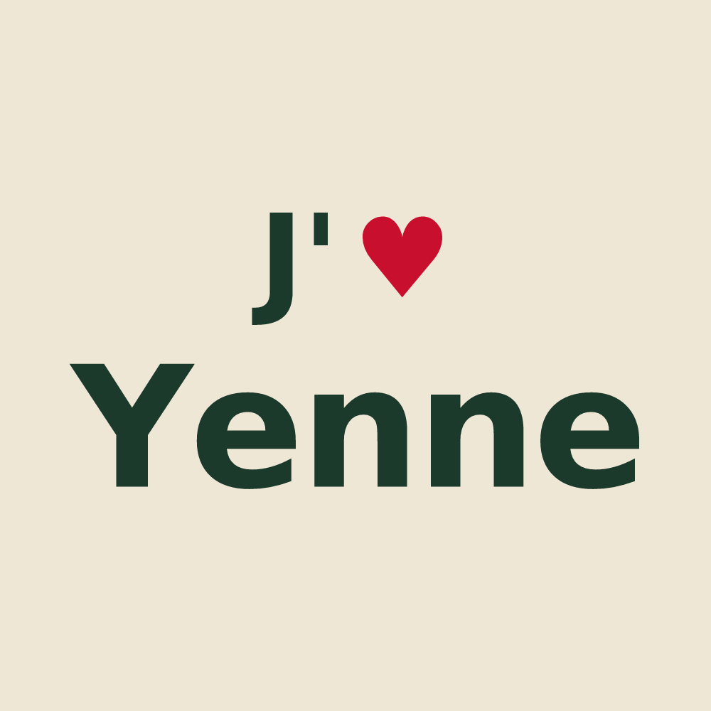 Tote bag personnalisé Yenne — design J'aime Yenne