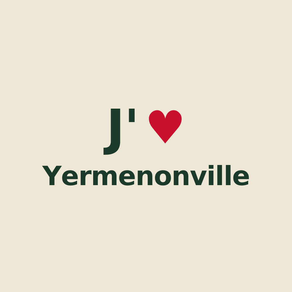 Tote bag personnalisé Yermenonville — design J'aime Yermenonville