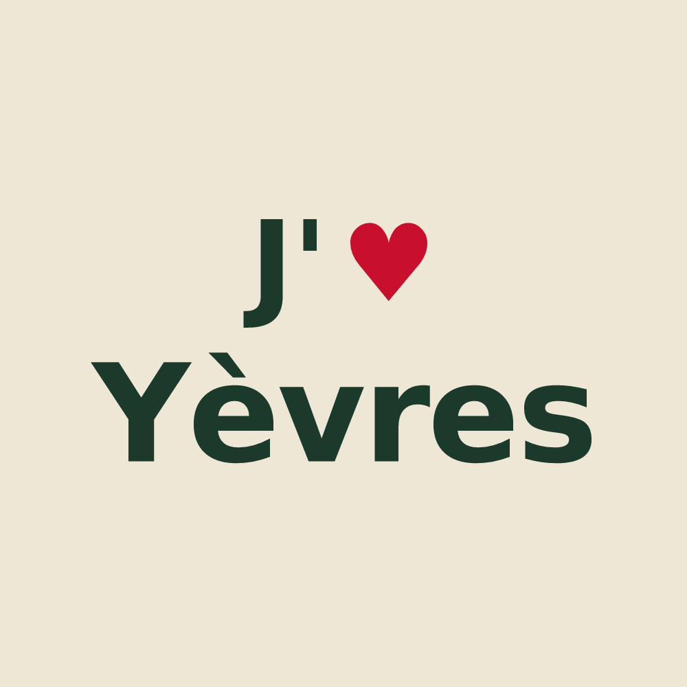 Tote bag personnalisé Yèvres — design J'aime Yèvres