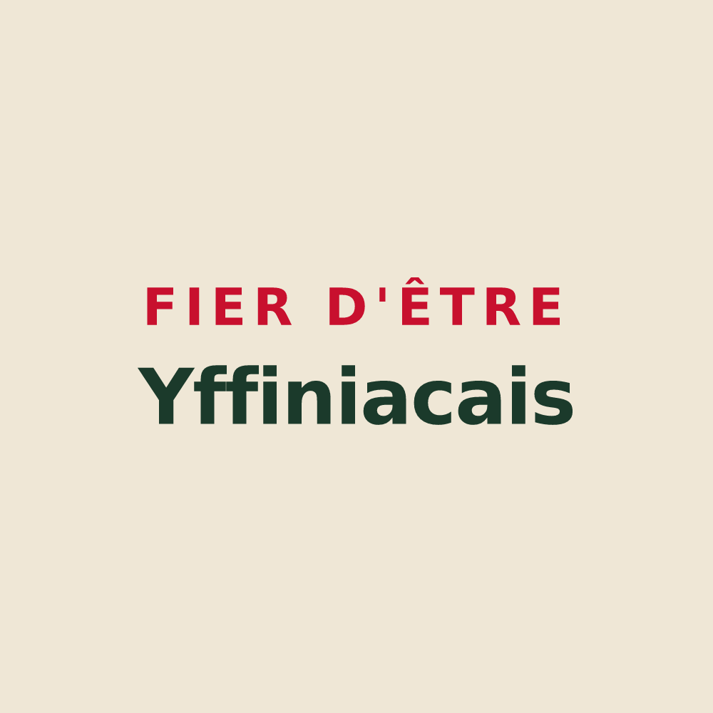 Tote bag « Fier d'être Yffiniacais » — design pour Yffiniac