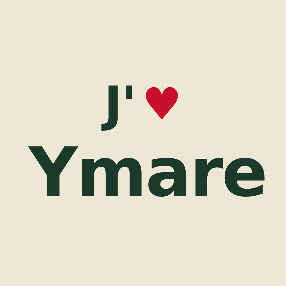 Tote bag personnalisé Ymare — design J'aime Ymare
