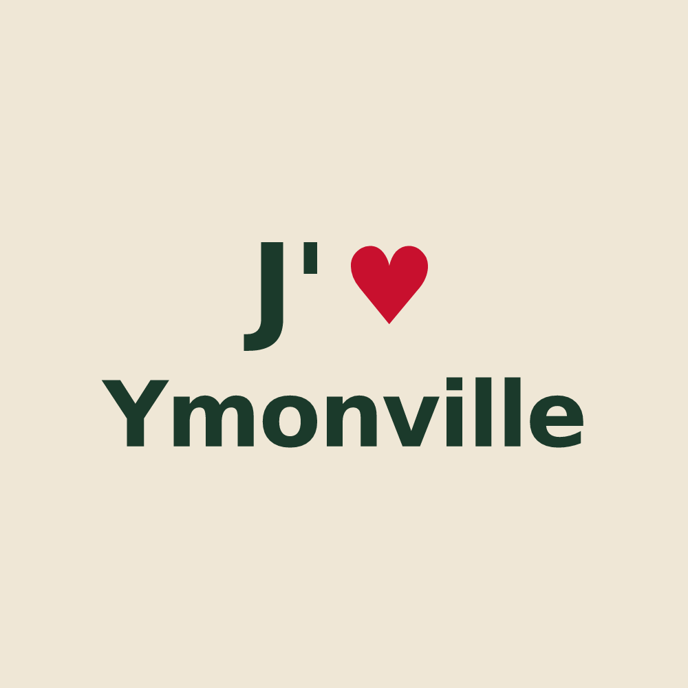 Tote bag personnalisé Ymonville — design J'aime Ymonville