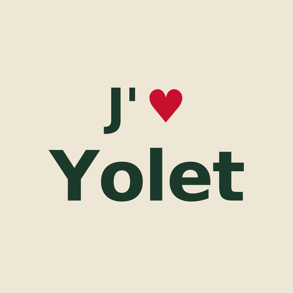 Tote bag personnalisé Yolet — design J'aime Yolet
