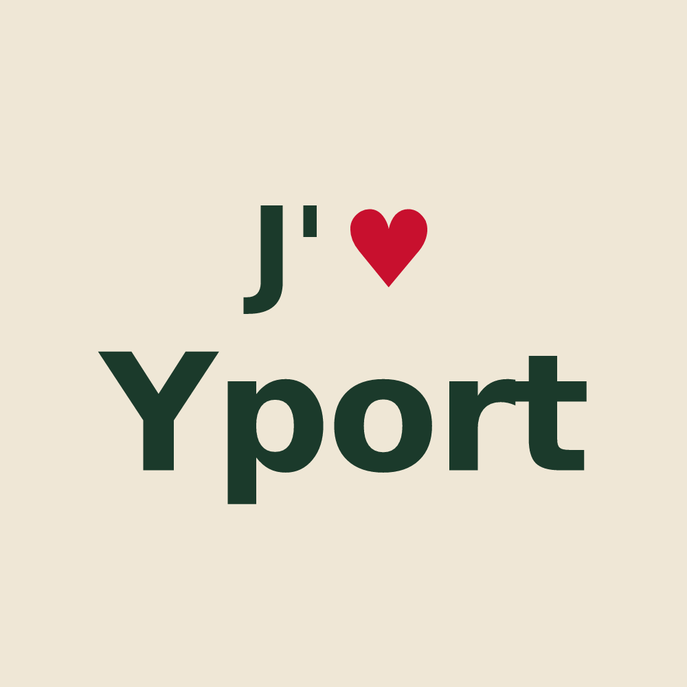 Tote bag personnalisé Yport — design J'aime Yport