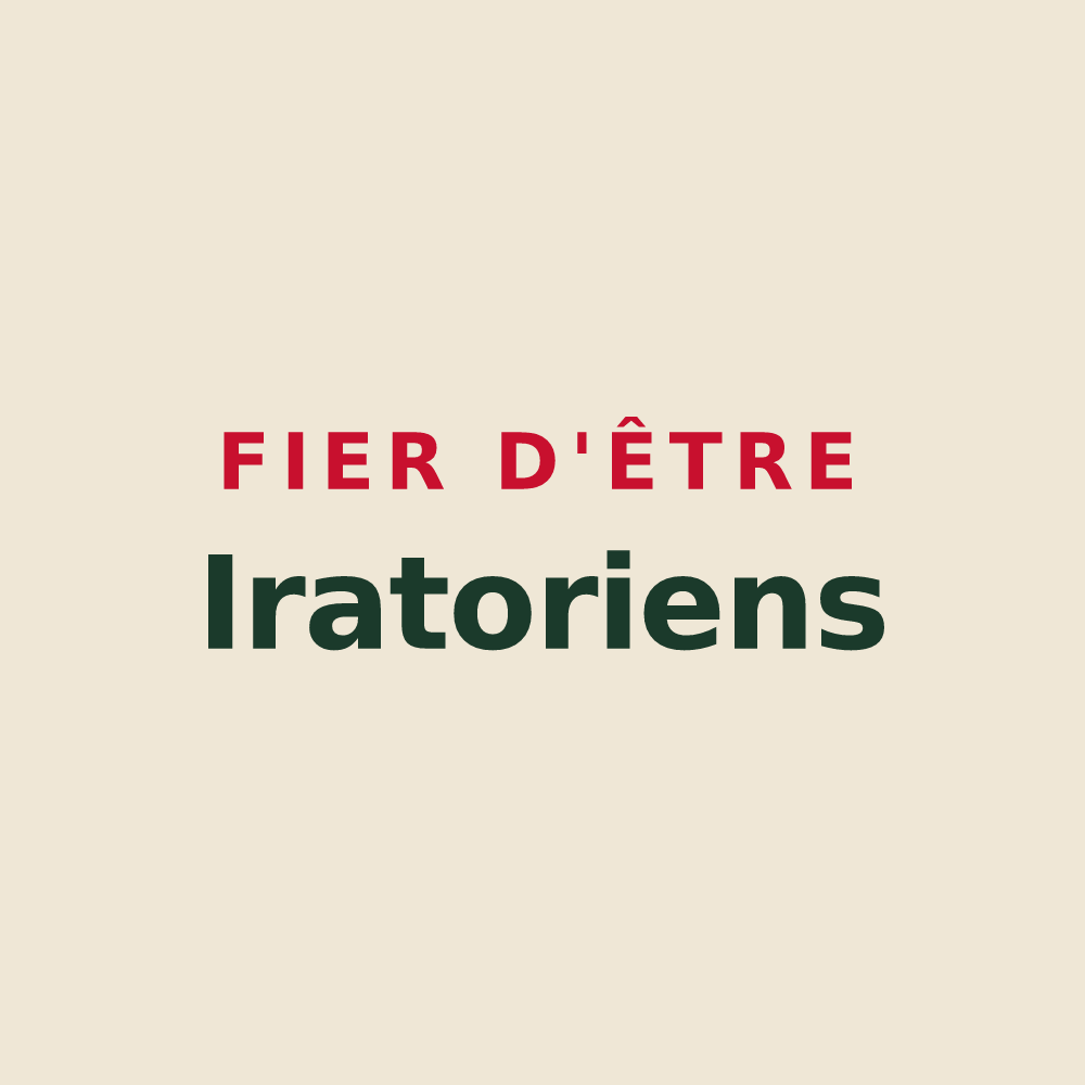 Tote bag « Fier d'être Iratoriens » — design pour Yrouerre