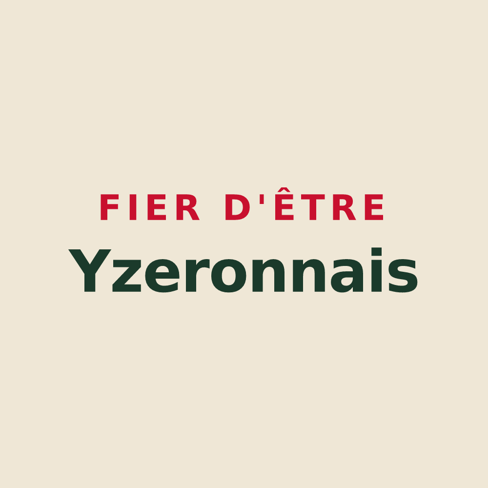 Tote bag « Fier d'être Yzeronnais » — design pour Yzeron