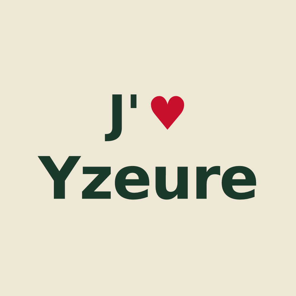 Tote bag personnalisé Yzeure — design J'aime Yzeure