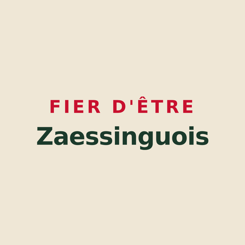 Tote bag « Fier d'être Zaessinguois » — design pour Zaessingue