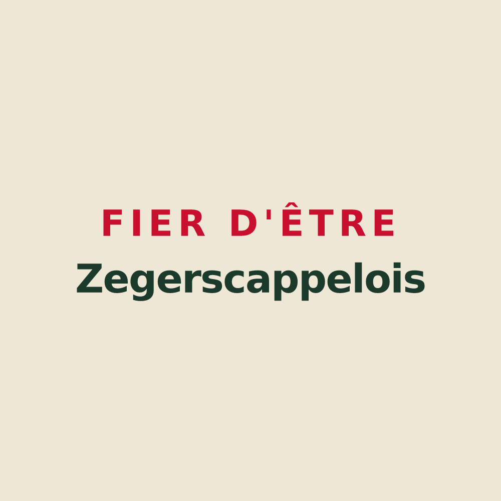 Tote bag « Fier d'être Zegerscappelois » — design pour Zegerscappel