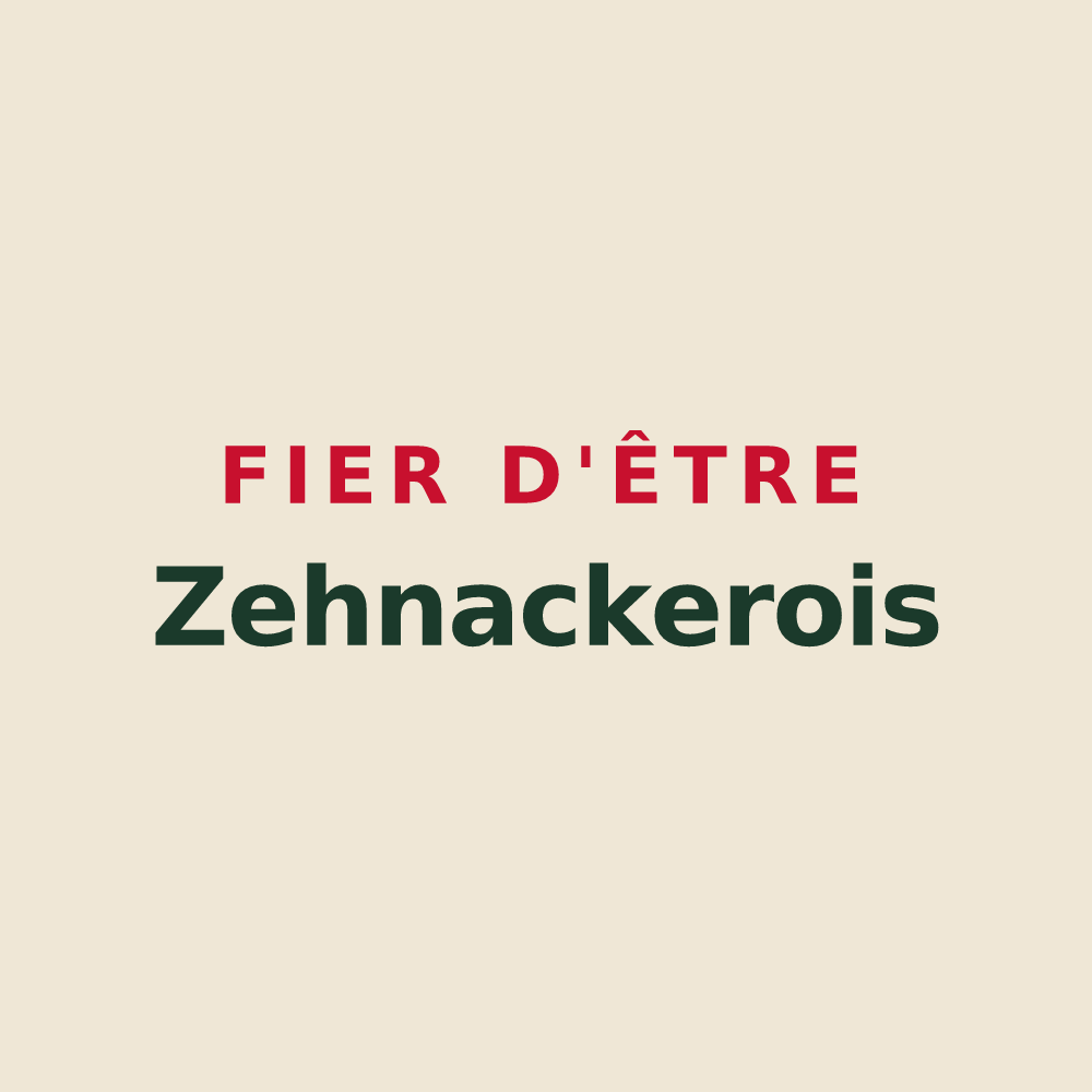 Tote bag « Fier d'être Zehnackerois » — design pour Zehnacker