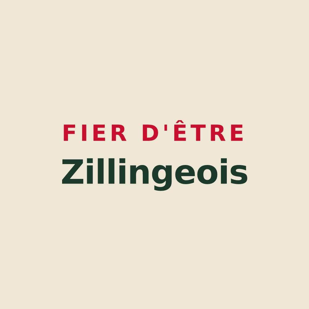 Tote bag « Fier d'être Zillingeois » — design pour Zilling