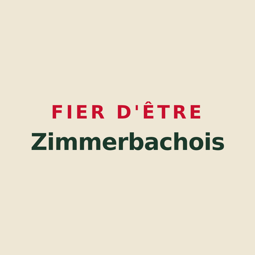 Tote bag « Fier d'être Zimmerbachois » — design pour Zimmerbach