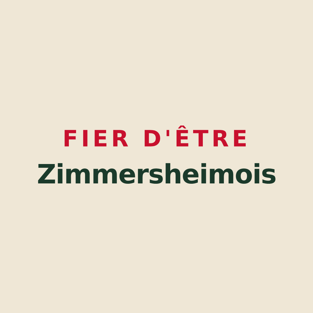 Tote bag « Fier d'être Zimmersheimois » — design pour Zimmersheim