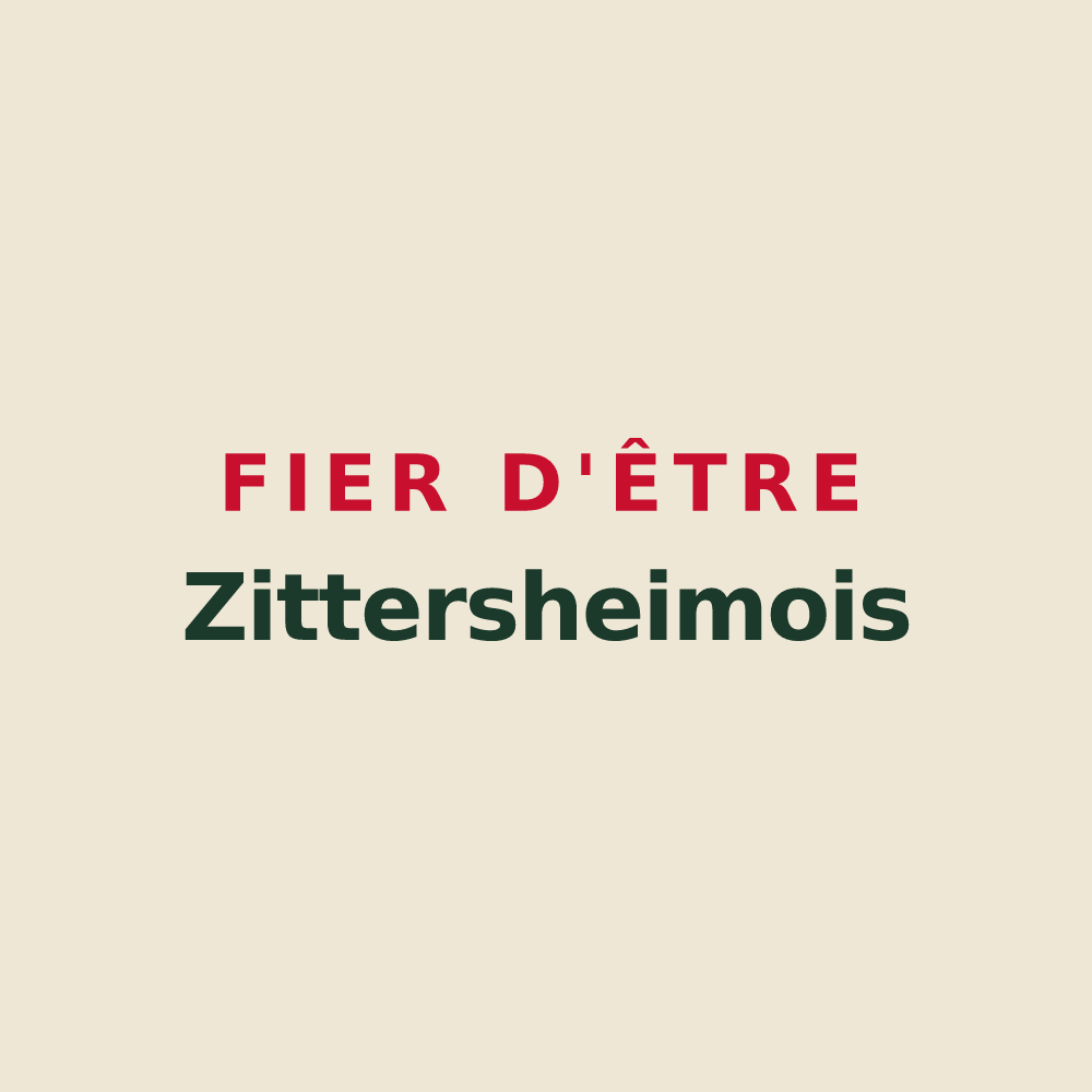 Tote bag « Fier d'être Zittersheimois » — design pour Zittersheim